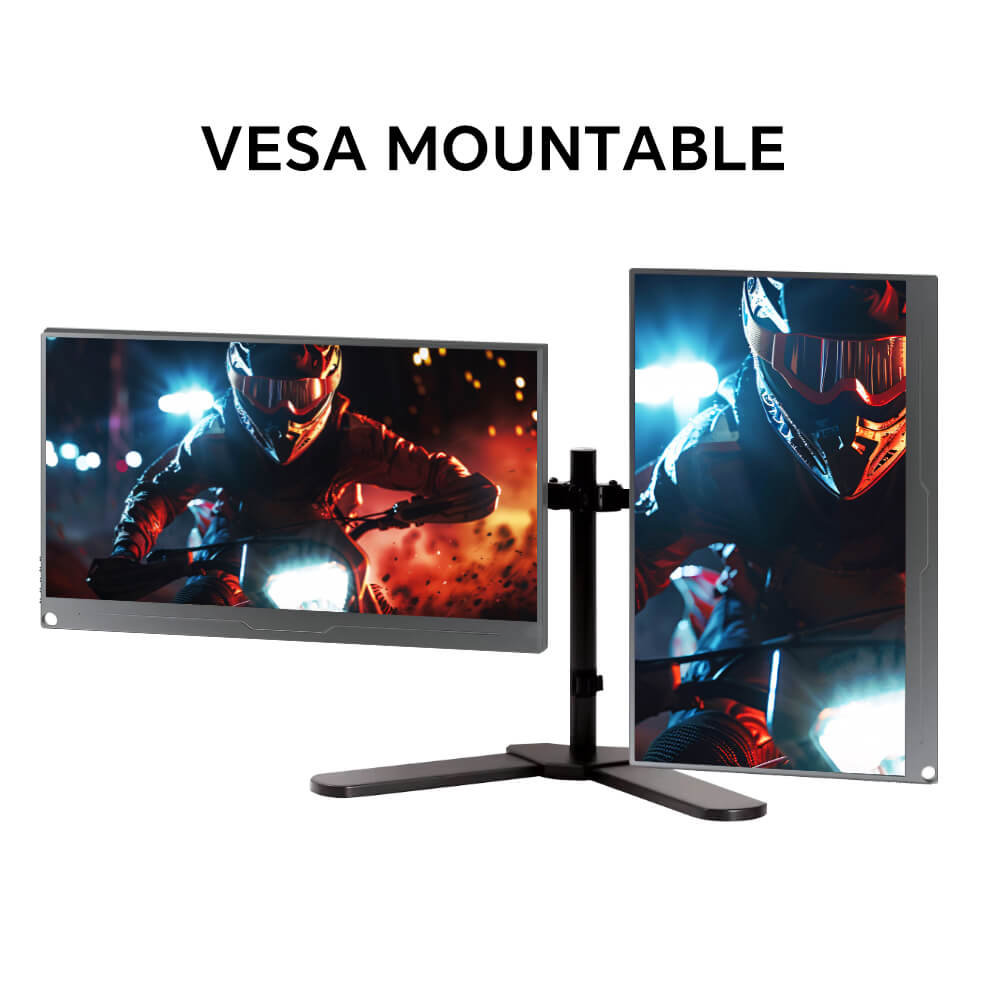 Portable Monitor 13.3inch FHD 1080P USB-C HDMI IPS Display with Built-in Speakers