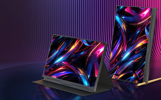 What can portable displays be used for?