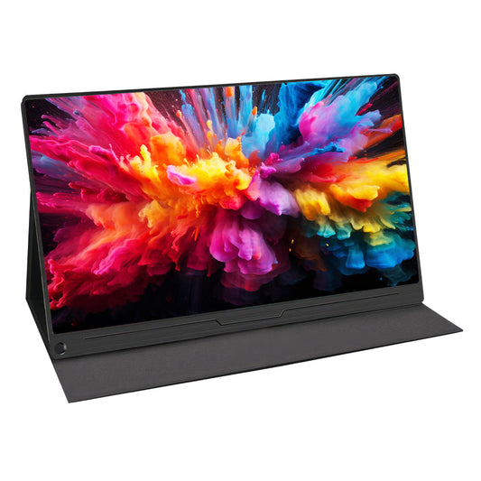 Portable Monitor 15.6inch 1080P USB-C HDMI Display with 3-5ms Response Time and Cover