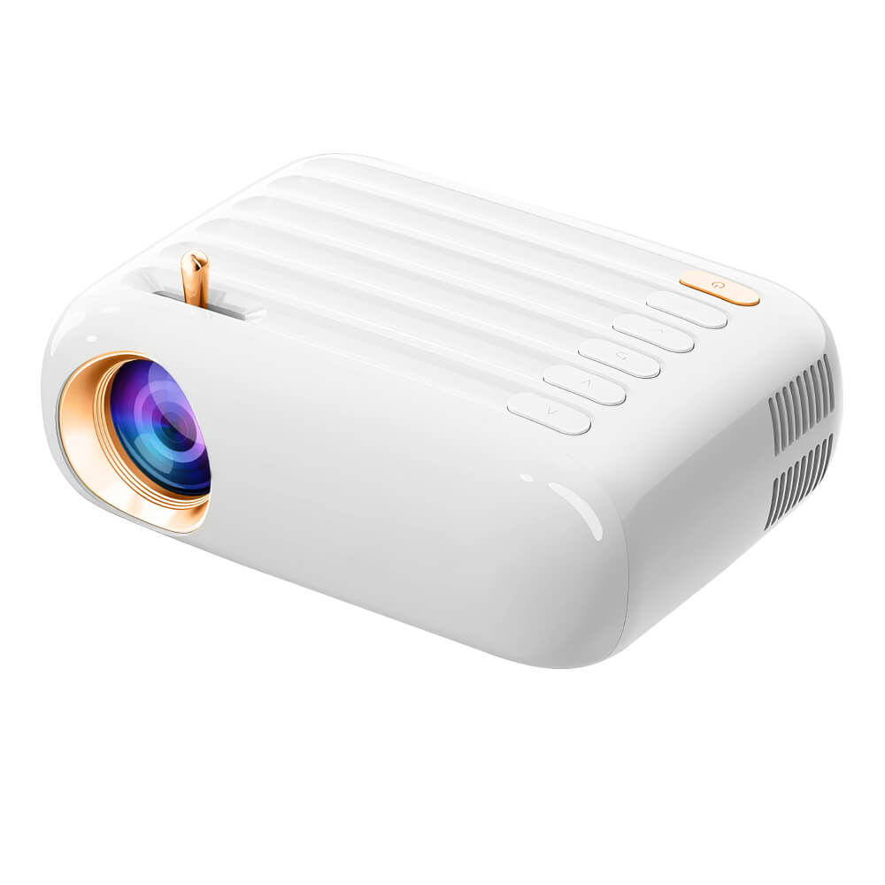 Mini Portable Projector with Wi-Fi & Bluetooth, 720P Native 1080P Supported