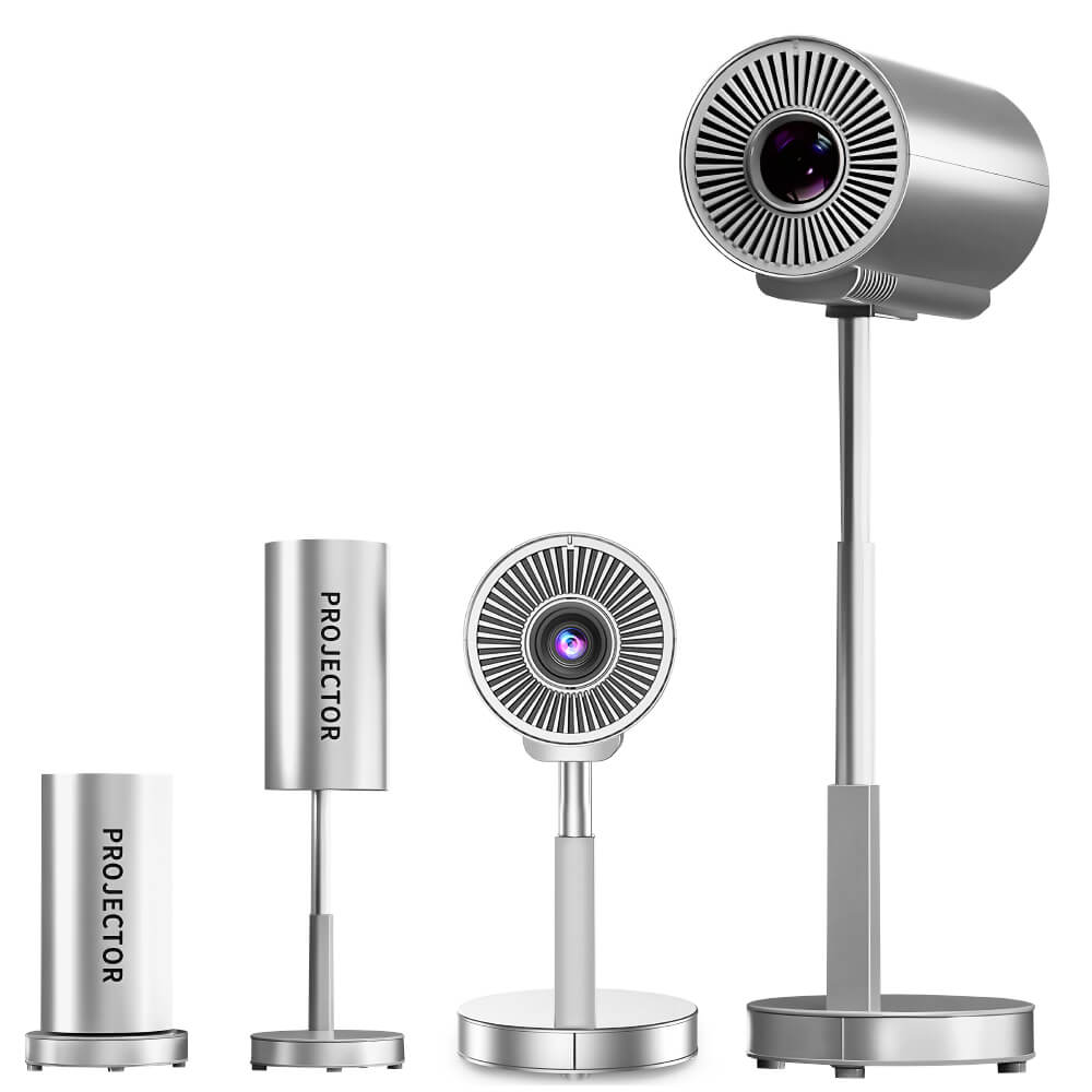 Mini Projector 1080P Native with Wi-Fi, Bluetooth, Adjustable Stand